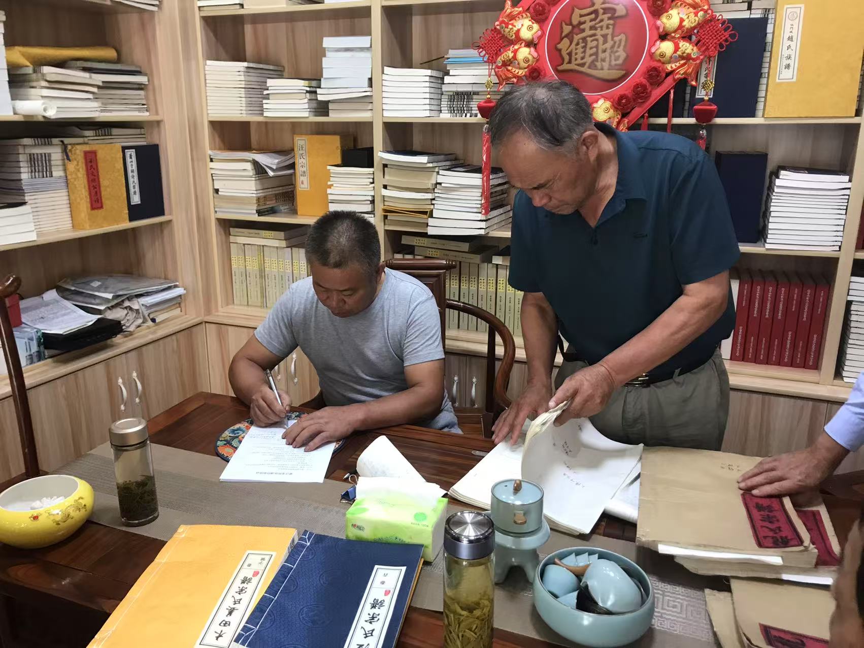 客户合影